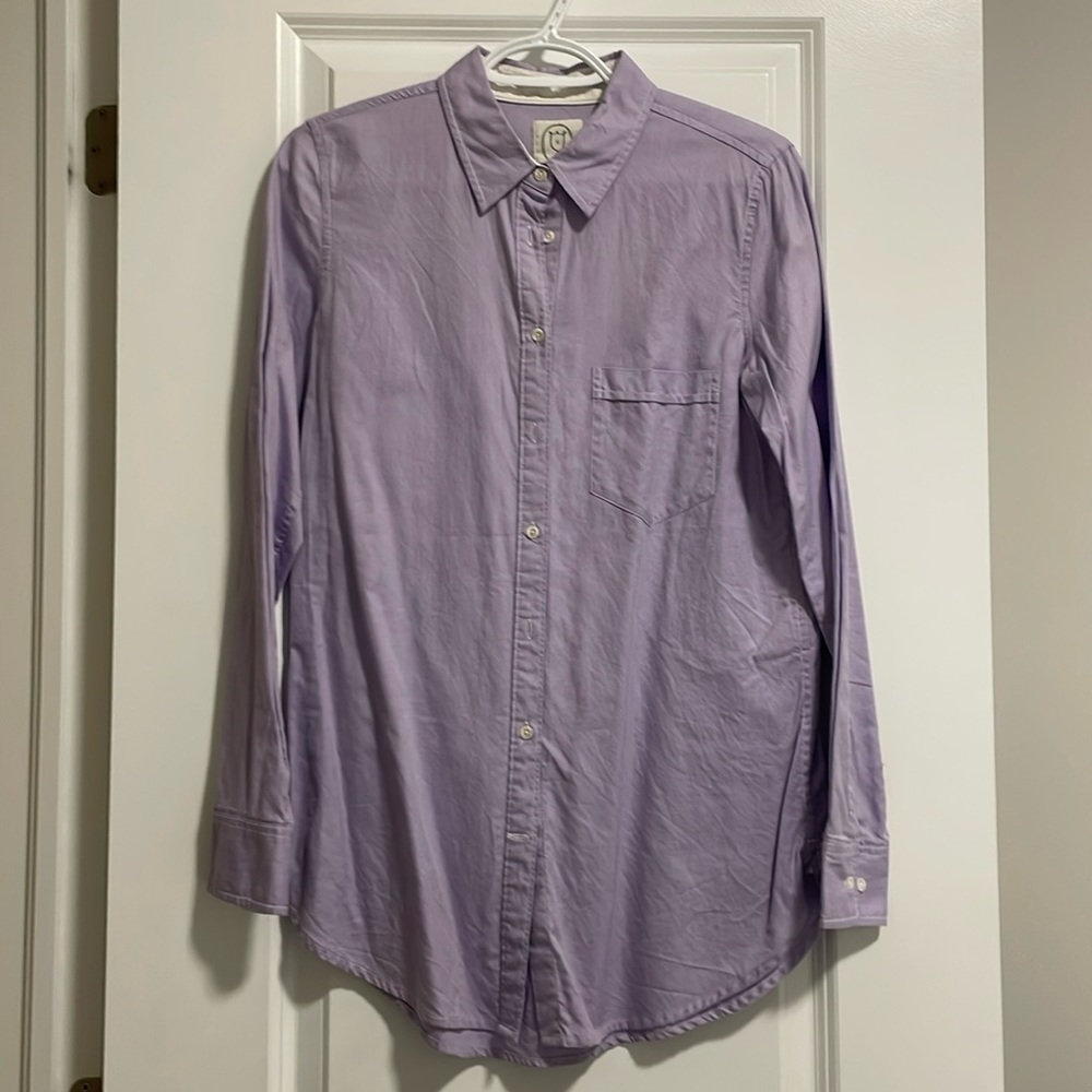 TALULA Boyfriend Fit Purple Shirt